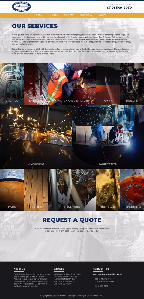 Dockside-Machine-Ship-Repair Homepage 1440px