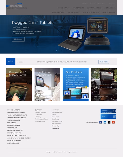 Dt-Research Homepage 1440px