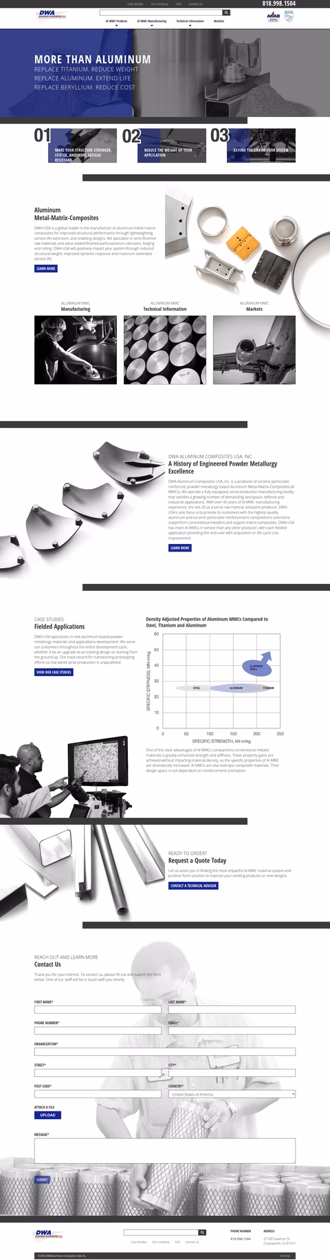 Dwa-Composite-Specialties Homepage 1440px