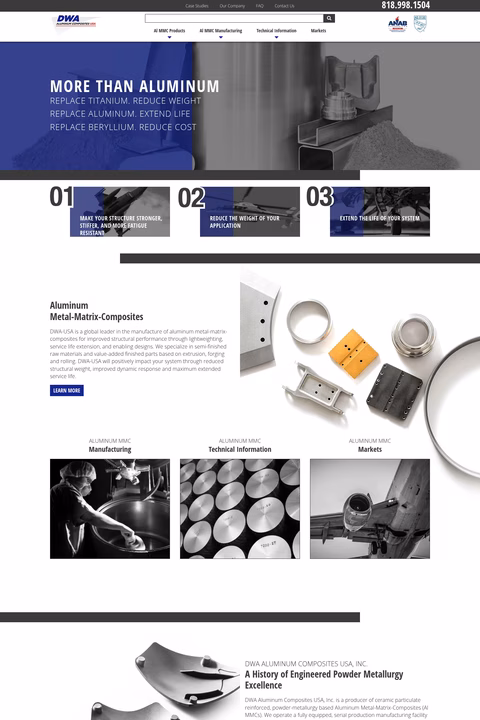 Dwa-Composite-Specialties Homepage 1440px