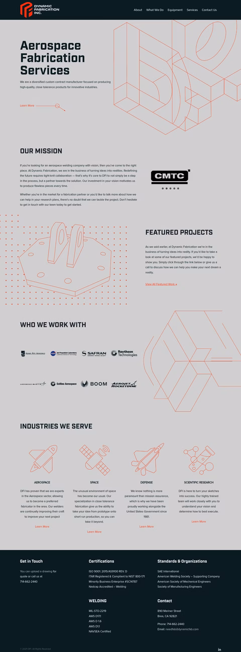 Dynamic-Fabrication-Inc Homepage 1440px