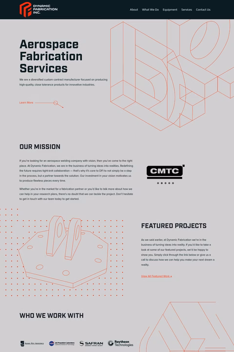 Dynamic-Fabrication-Inc Homepage 1440px