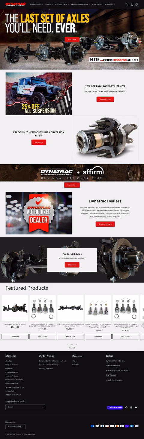 Dynatrac-Products Homepage 1440px