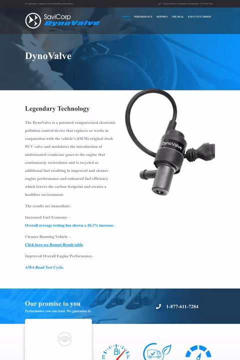 Dynovalve Homepage 1440px