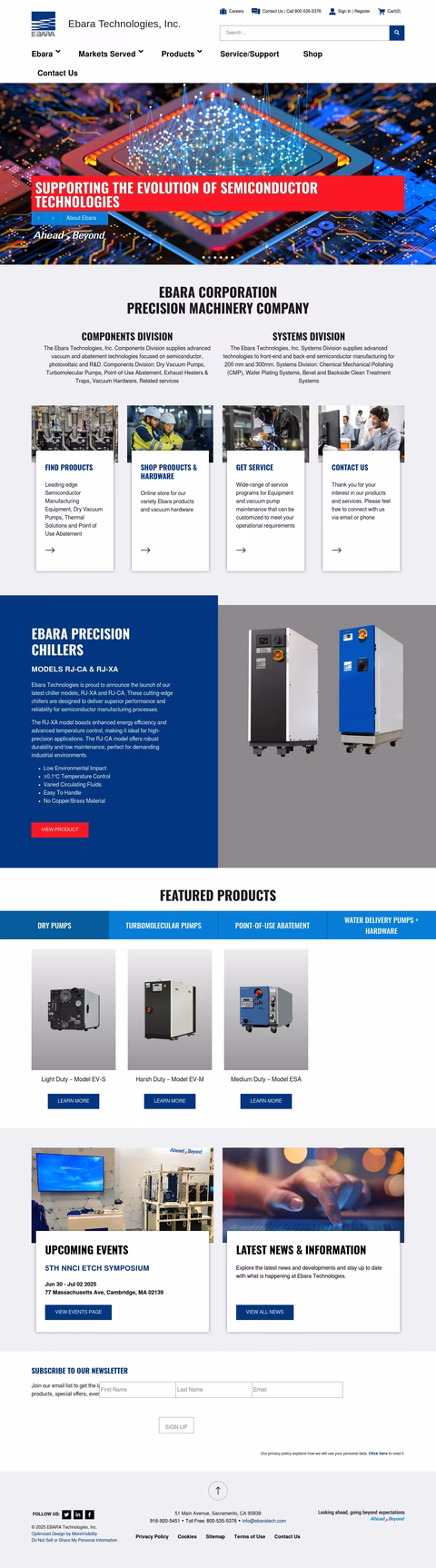 Ebara-Technologies Homepage 1440px