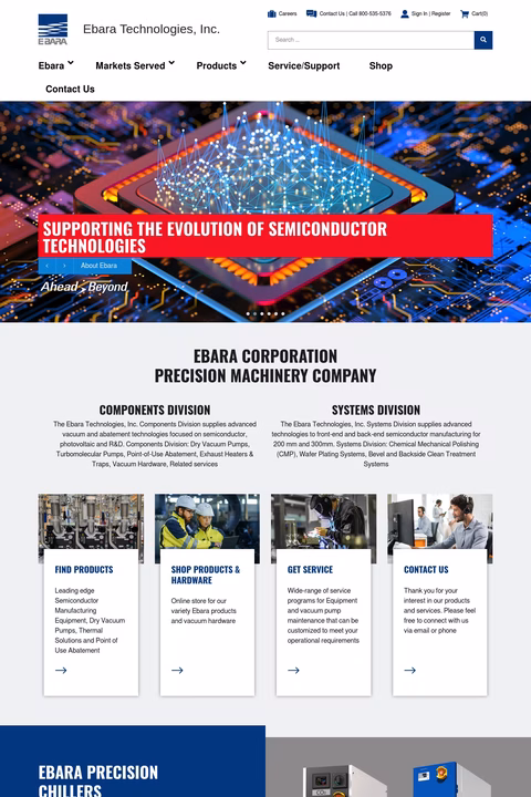 Ebara-Technologies Homepage 1440px