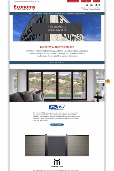 Economy-Lumber-Company Homepage 1440px