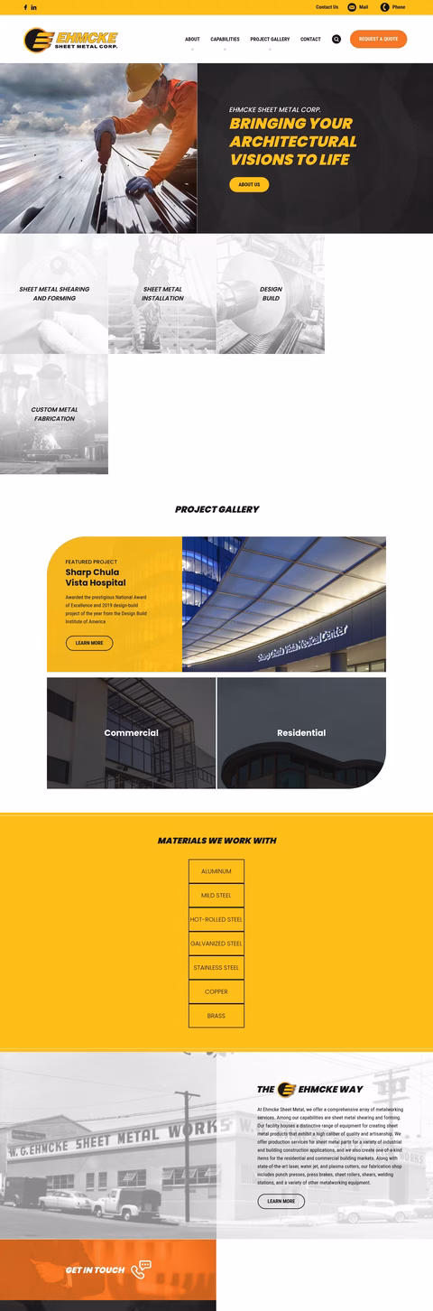 Ehmcke-Sheet-Metal Homepage 1440px