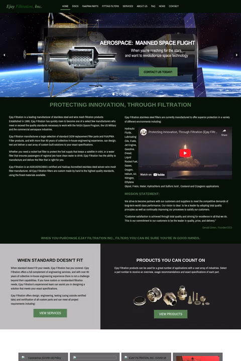 Ejay-Filtration Homepage 1440px
