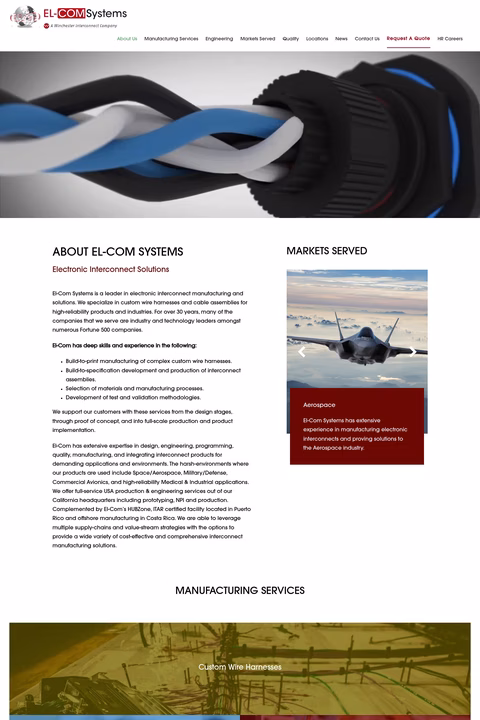 El-Com-Systems-Solutions Homepage 1440px