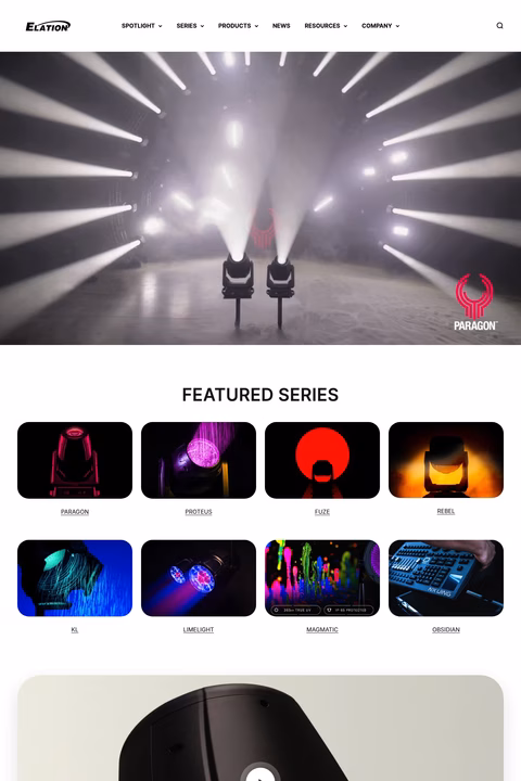 Elation-Professional-Light Homepage 1440px