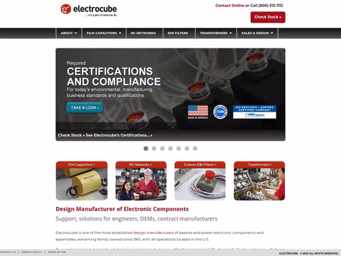 Electrocube Homepage 1440px