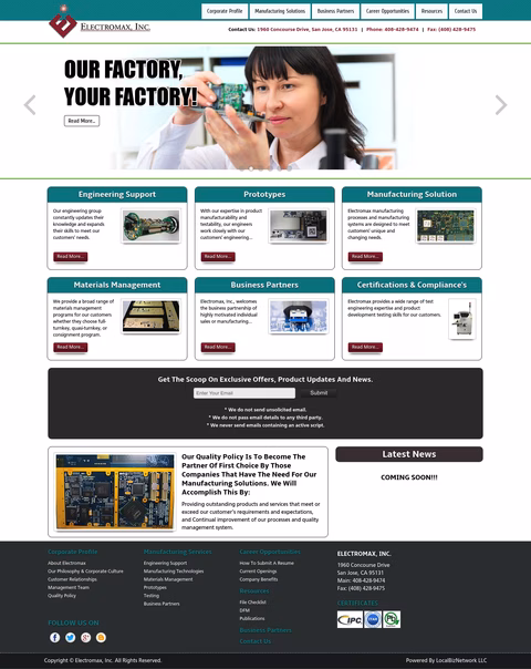 Electromax-Inc Homepage 1440px
