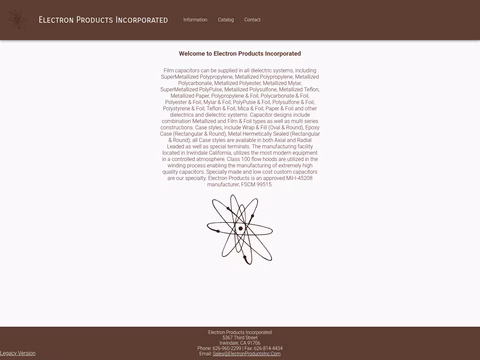 Electron-Products-Inc Homepage 1440px
