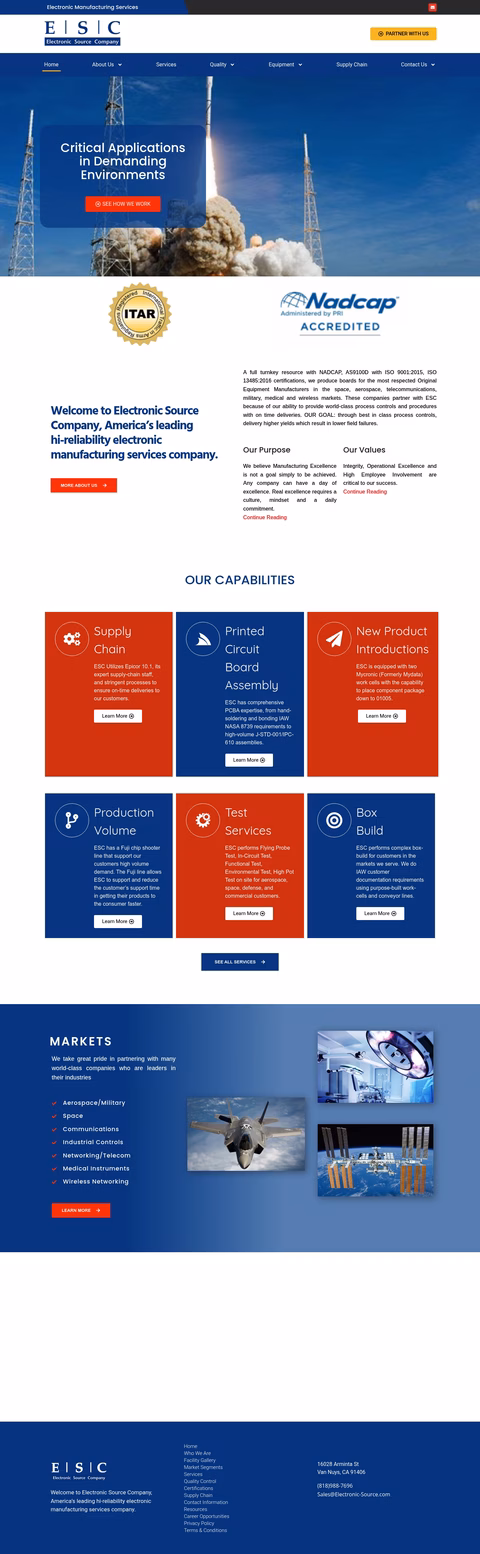 Electronic-Source-Company Homepage 1440px