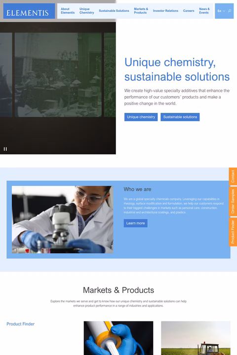 Elementis-Specialties Homepage 1440px