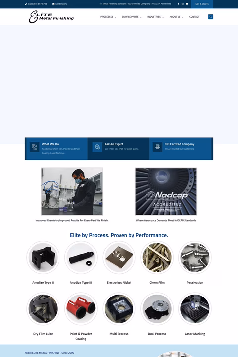 Elite-Metal-Finishing Homepage 1440px