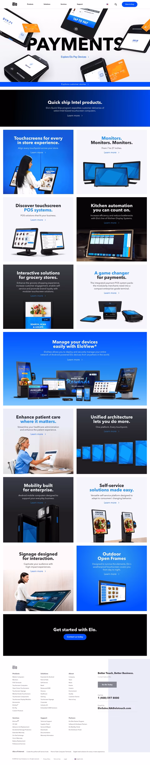 Elo-Touchsystems Homepage 1440px