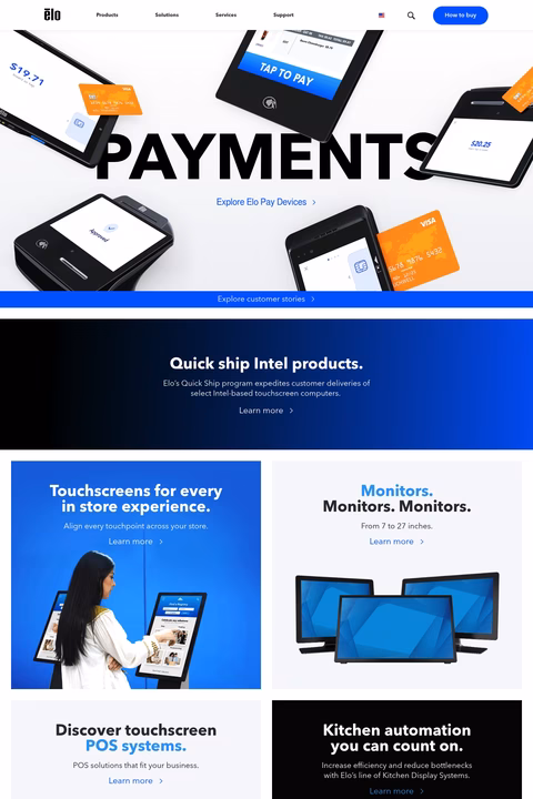 Elo-Touchsystems Homepage 1440px