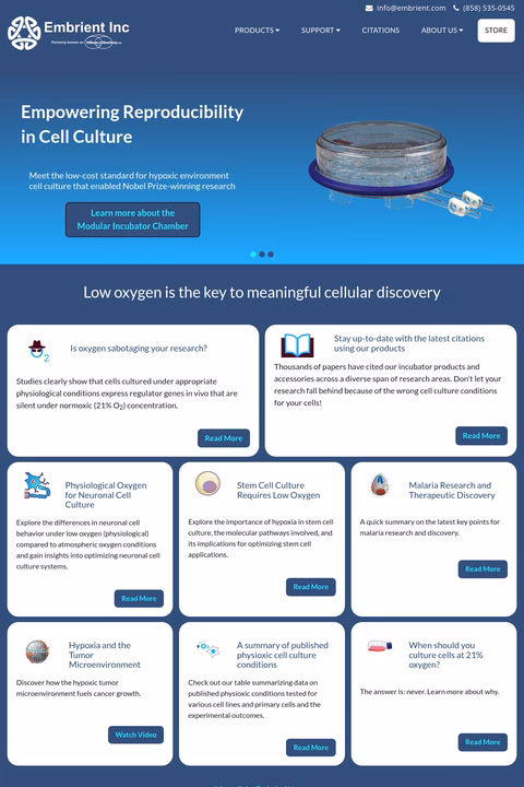 Embrient Homepage 1440px