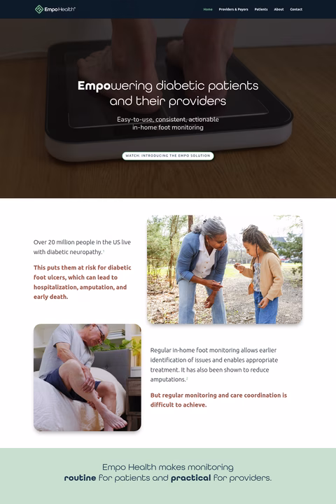 Empo-Health Homepage 1440px