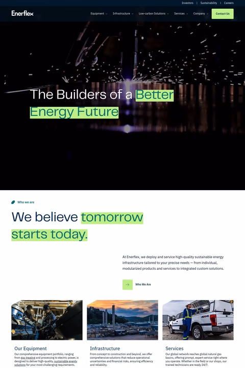 Enerflex Homepage 1440px