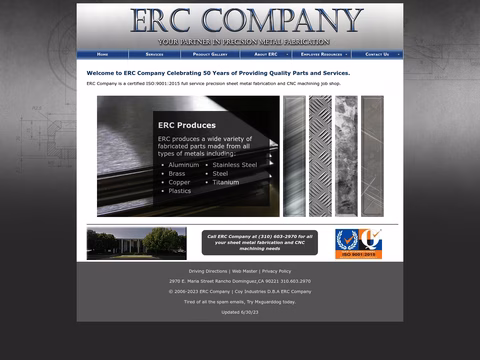 Erc-Co Homepage 1440px