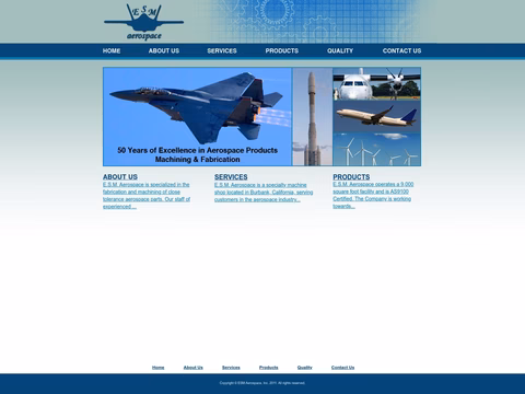 Esm-Aerospace Homepage 1440px
