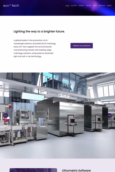Euv-Tech Homepage 1440px