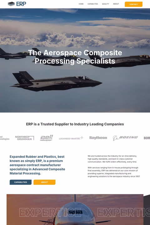 Expanded-Rubber-Plastics Homepage 1440px