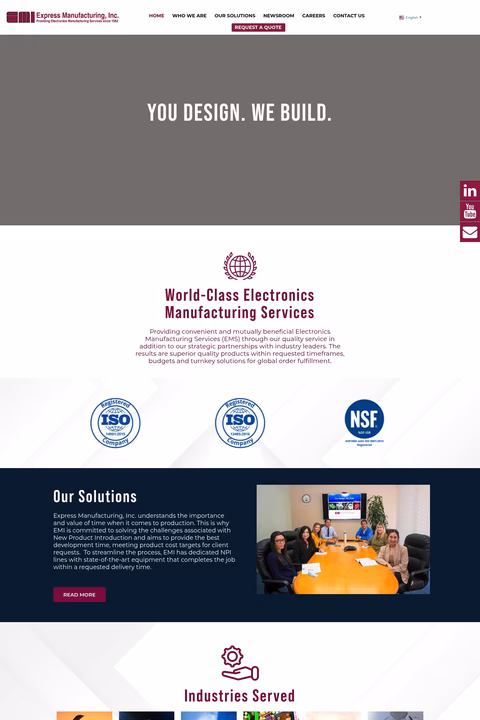 Express-Manufacturing-Inc Homepage 1440px