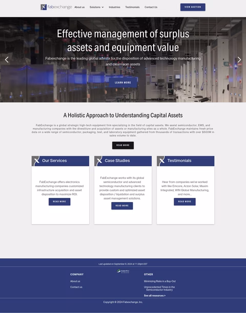 Fabexchange Homepage 1440px