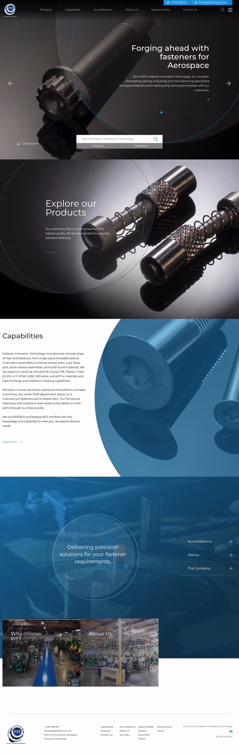 Fastener-Innovation-Technology Homepage 1440px