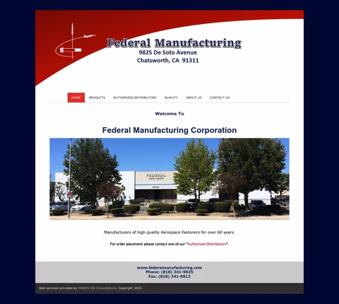 Federal-Manufacturing Homepage 1440px