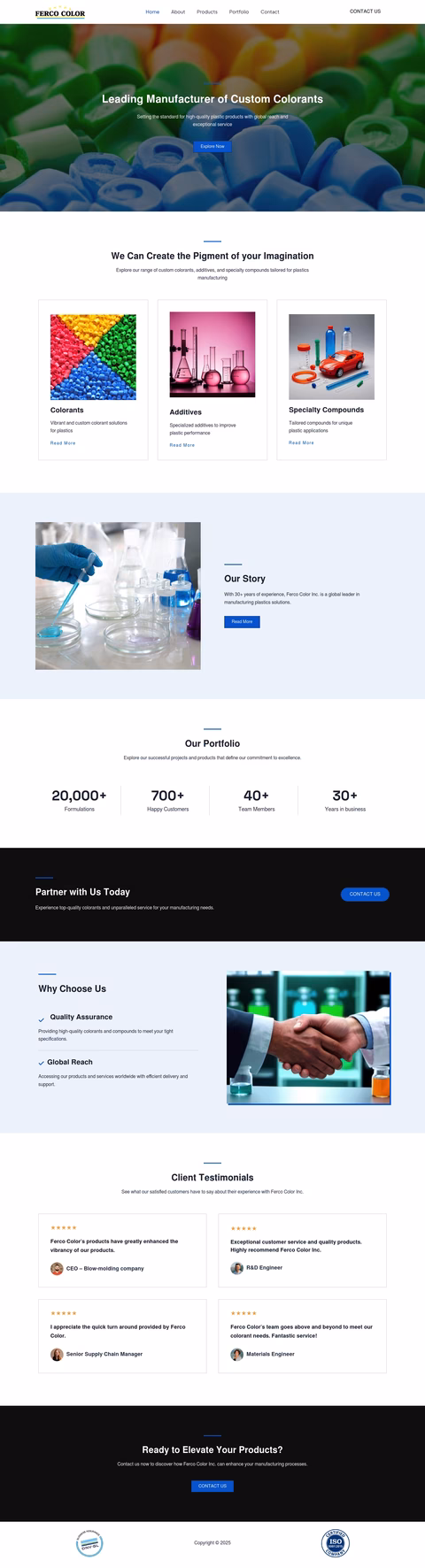 Ferco-Color Homepage 1440px