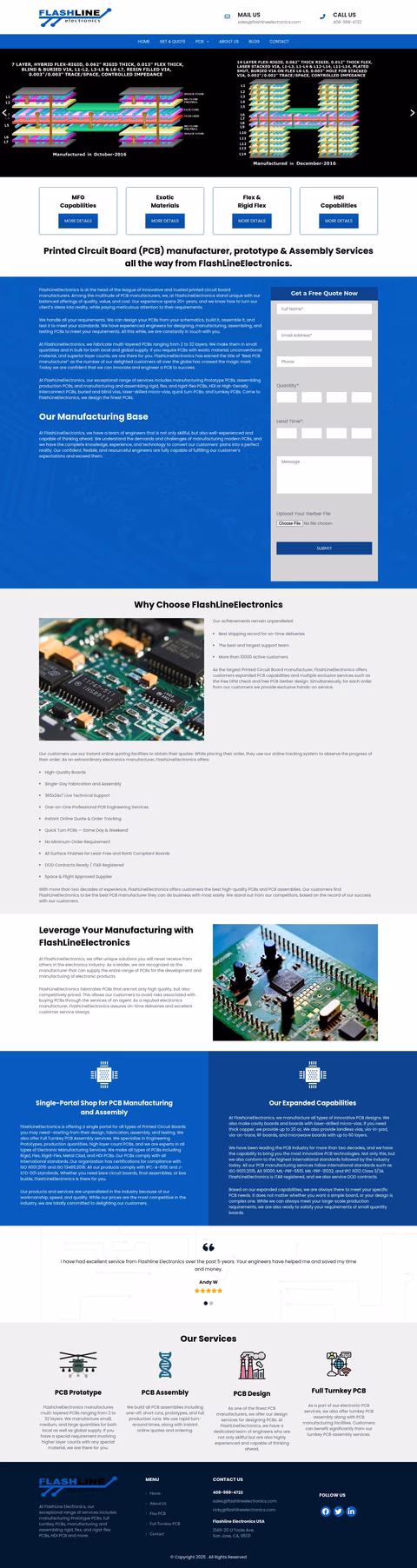 Flash-Line-Electronics Homepage 1440px