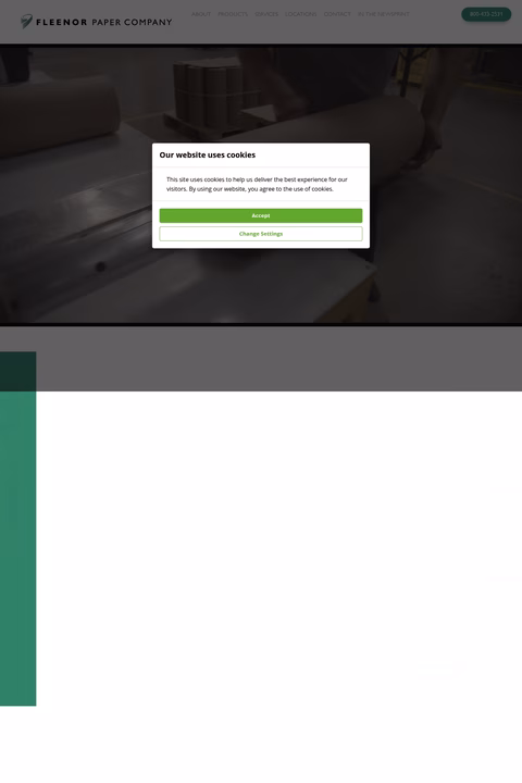 Fleenor-Paper-Company Homepage 1440px