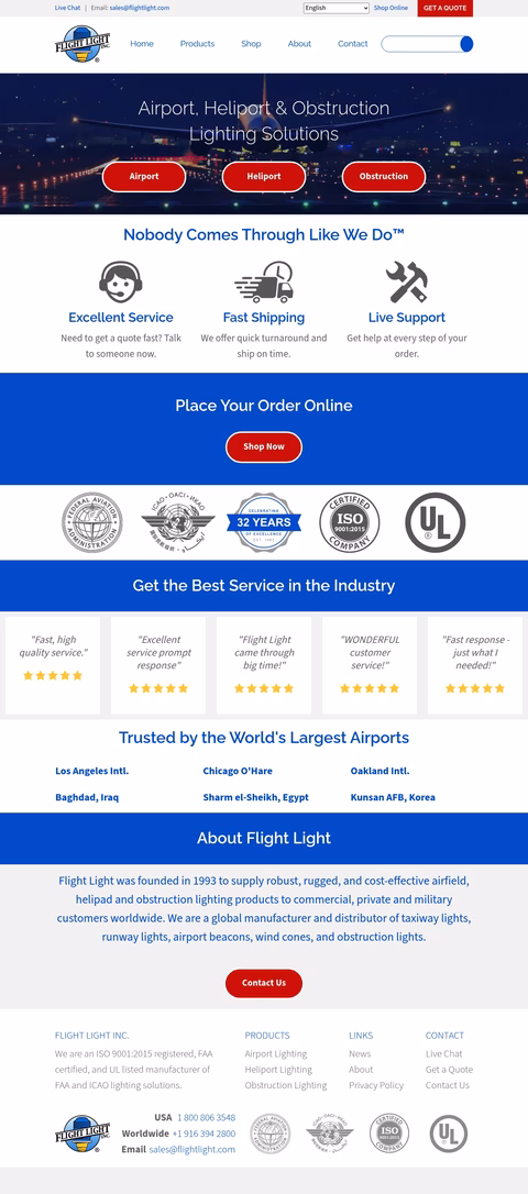 Flight-Light-Inc Homepage 1440px