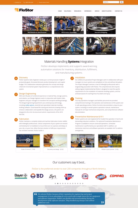 Flostor-Engineering Homepage 1440px