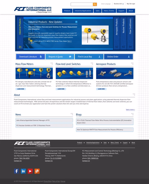 Fluid-Components-International Homepage 1440px