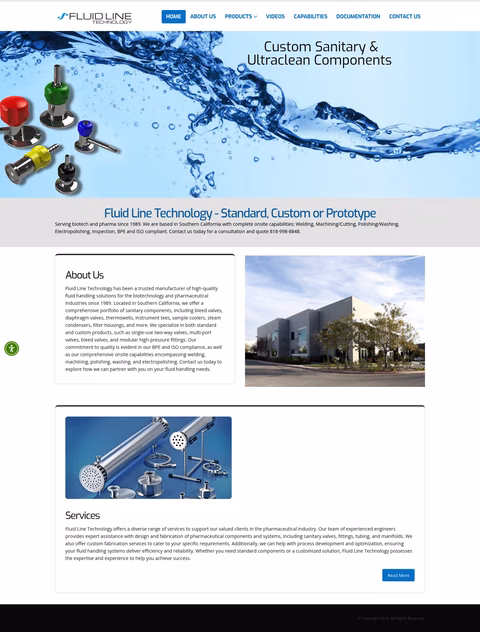 Fluid-Line-Technology Homepage 1440px