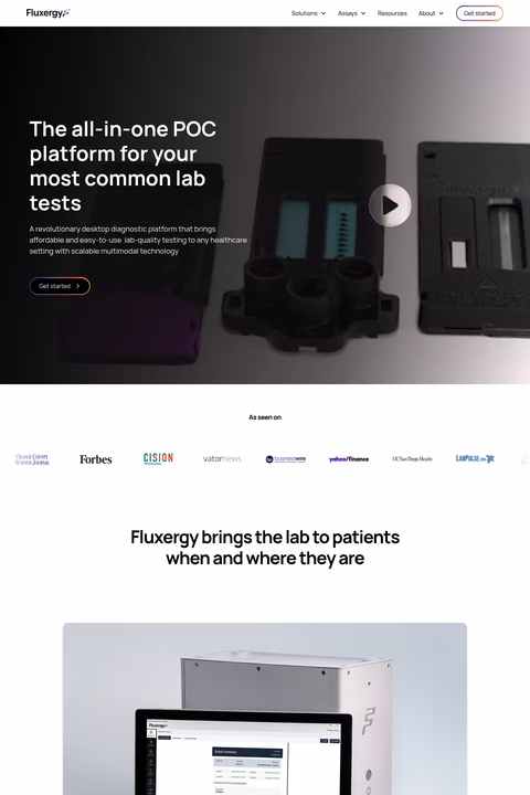 Fluxergy Homepage 1440px