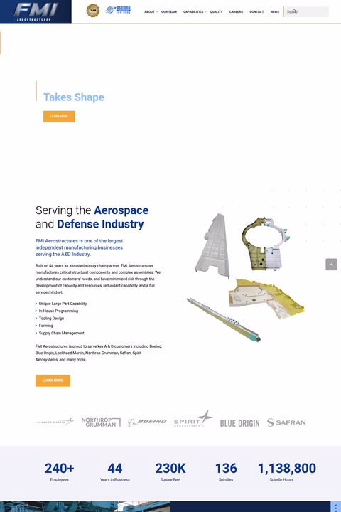 Fmi-Aerostructures Homepage 1440px