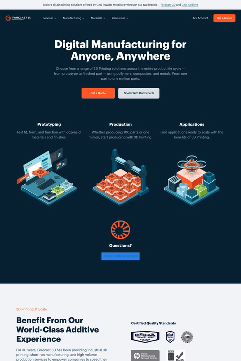 Forecast-3D Homepage 1440px