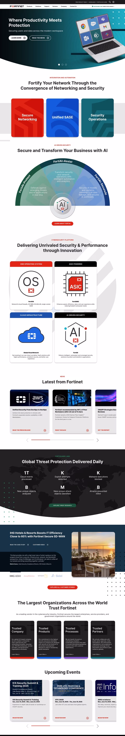 Fortinet-Inc Homepage 1440px