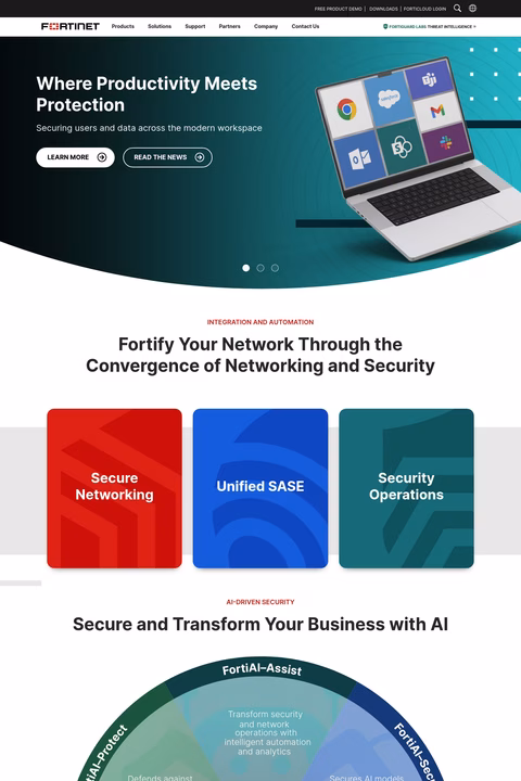 Fortinet-Inc Homepage 1440px