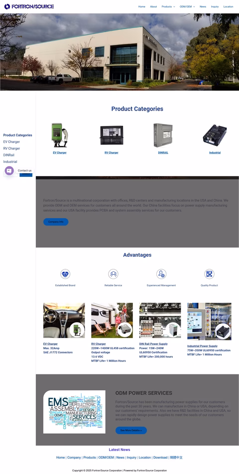 Fortron-Source-Corporation Homepage 1440px