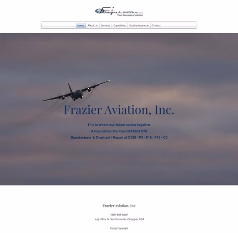 Frazier-Aviation Homepage 1440px