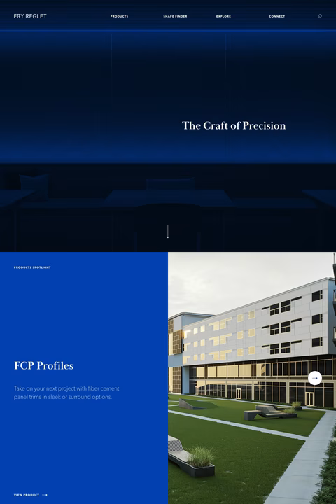 Fry-Reglet-Corporation Homepage 1440px
