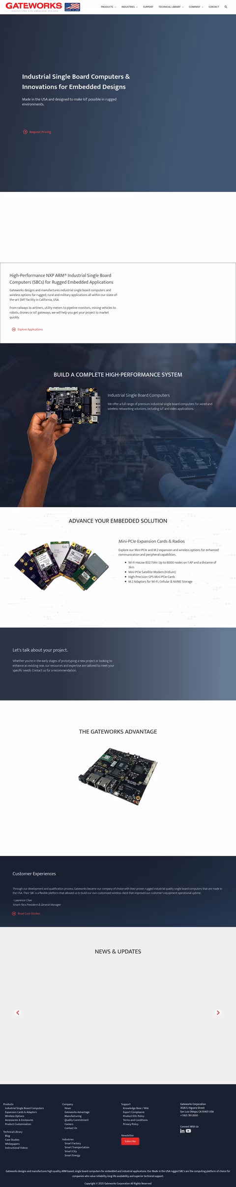 Gateworks Homepage 1440px